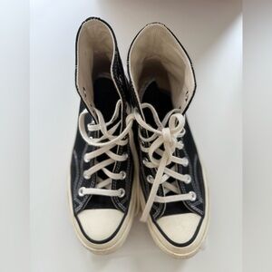 Converse Black and White Chuck 70 High Tops